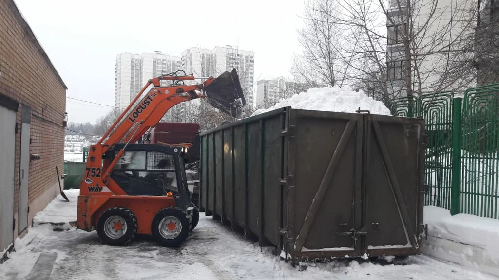 Вывоз снега контейнерами в Чусовой — цена от 3343 руб., заказать контейнер для снега в ПроМусор